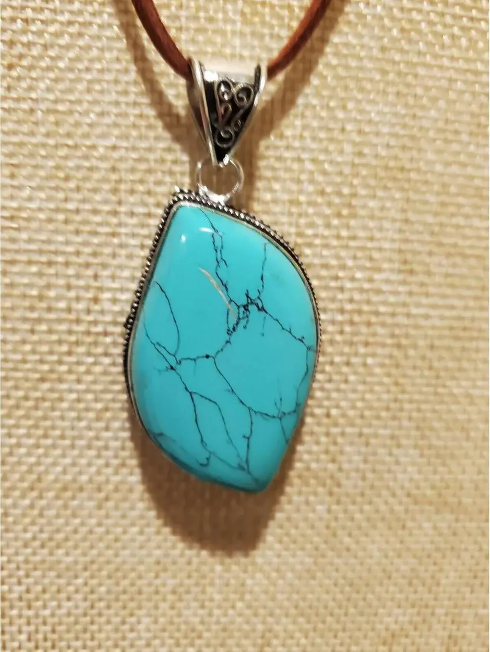925 turquoise Necklace - Picture 7 of 12